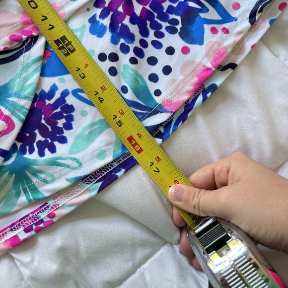 Aryeh Golf Skort Skirt Pink Floral Pull On Stretch Womens Size XL Pockets - Picture 5 of 9